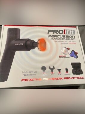 ProFit Percussion Muscle Massager - Black & Orange